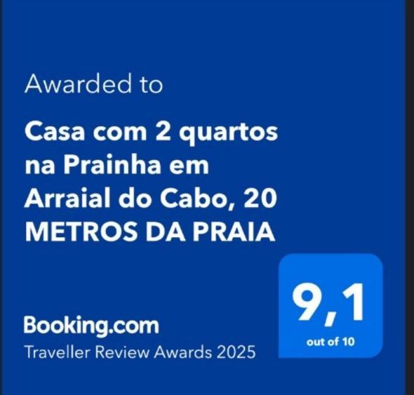 Casa Com 2 Quartos Na Prainha Em Arraial Do Cabo, 20 Metros Da Praia エクステリア 写真